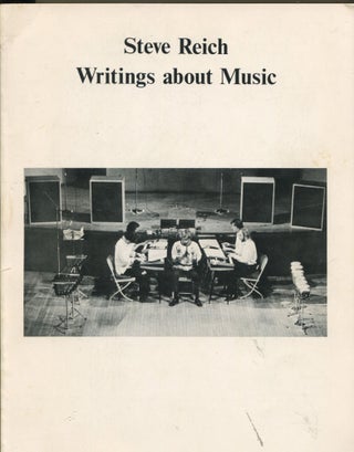 Item #10339 Writings About Music. Steve Reich