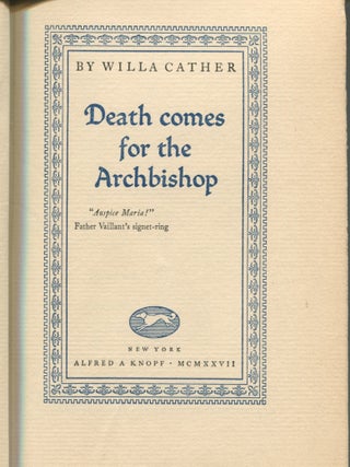 Death Comes for the Archbishop