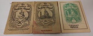 Item #10810 Ladies Birthday Almanacs; set of three from 1926 to 1986. The Chattanooga Medicine...