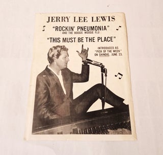 Rockin' Pneumonia and the Boogie Woogie Flu; This Must Be the Place