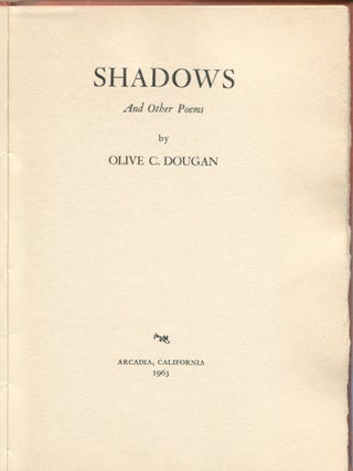 Shadows; and other poems