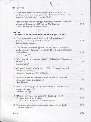 Discourses of Brexit