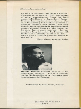 Doc Middleton; life and legends of the notorious Plains outlaw