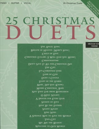 Item #11259 25 Christmas Duets: Medium Voice Range; piano/guitar/vocal. Bryce Inman, arranger