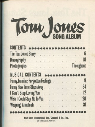 Tom Jones Song Album