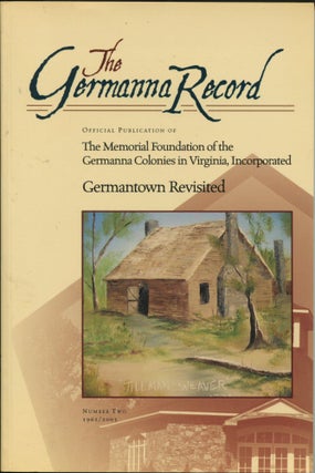 Item #11564 The Germanna Record; number two. Charles Herbert Huffman