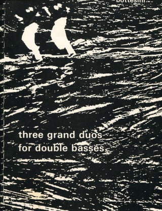 Item #11756 Three Grand Duos for Double Basses. Giovanni Bottesini, Italo Caimmi, composer, arranger