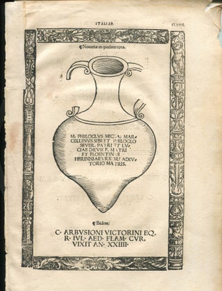 Leaf from Inscriptiones Sacrosanctae