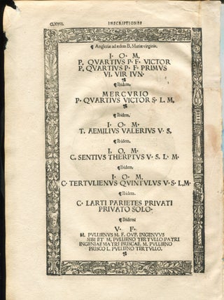Leaf from Inscriptiones Sacrosanctae