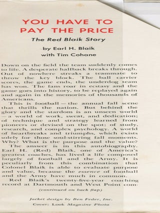 You Have to Pay the Price; the Red Blaik story