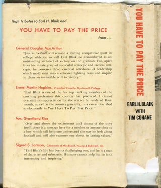 You Have to Pay the Price; the Red Blaik story