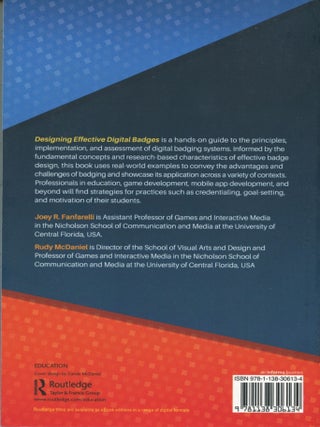 Designing Effective Digital Badges; applications for learning