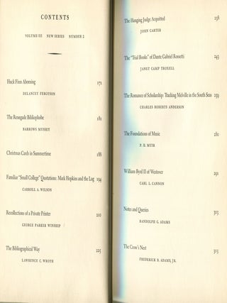 Book and Book Collecting Journals