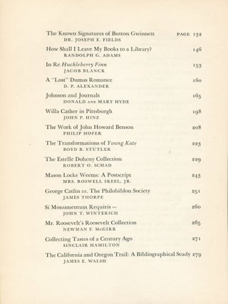 Book and Book Collecting Journals