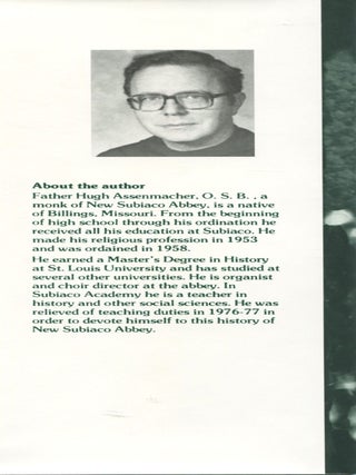 A Place Called Subiaco; a history of the Benedictine monks in Arkansas