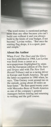 Ford: The Dust and the Glory; Volume 1: a racing history (1901-1967)