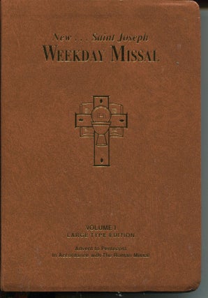 Item #12291 New Saint Joseph Weekday Missal: Large Type Edition; Volume I: Advent to Pentecost....