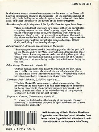 Footprints; the 12 men who walked on the moon reflect on their flights, their lives, and the future