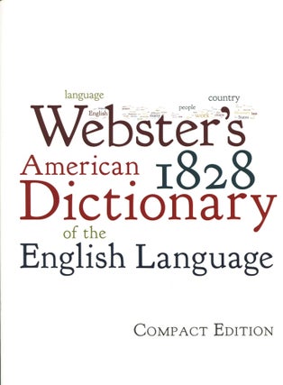 Item #12380 An American Dictionary of the English Language; compact edition. Noah Webster