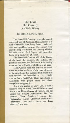 The Texas Hill Country; a child's history
