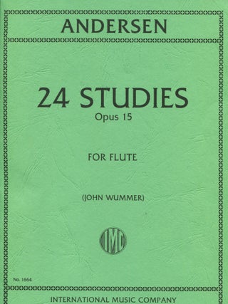 Item #13038 24 Studies Opus 15; for flute. Joachim Andersen