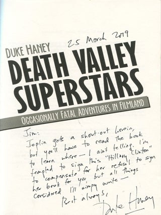 Death Valley Superstars; occasionally fatal adventures in filmland