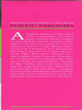 Martin Gardner's Favorite Poetic Parodies