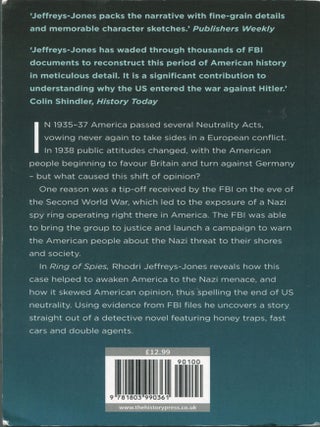 Ring of Spies; how MI5 and the FBI brought down the Nazis in America