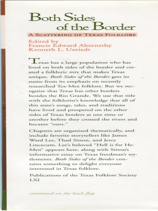 Both Sides of the Border; a scattering of Texas folklore