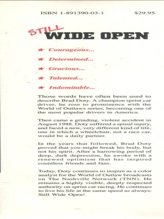 Still Wide Open; the Brad Doty story