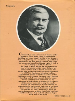 A Fool's Enterprise; the life of Charles Page