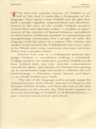 Yiddish; a nation of words