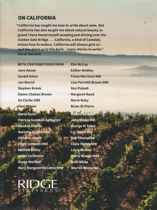 On California; from Napa to Nebbiolo...wine tales from the Golden State
