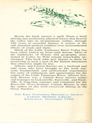 Valley So Wild; a folk history