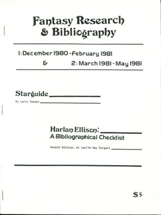 Item #13975 Fantasy Research and Bibliography; 1. December 1980 - February 1981; 2. March 1981 -...