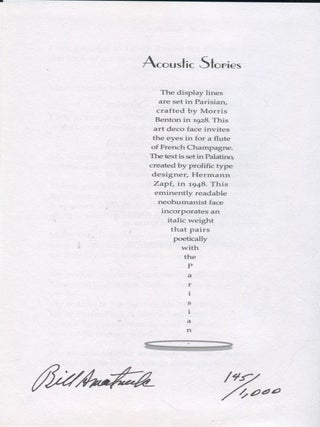 Acoustic Stories; pickin' for the prez and other unamplified tales