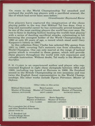 Mikhail Tal - Master of Sacrifice; Mikhail Tal's best games of chess 1951-1960