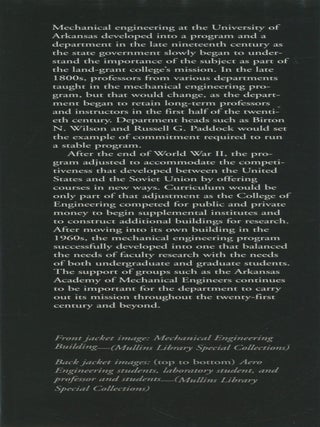 Mechanical Engineering at the University of Arkansas 1874-2004