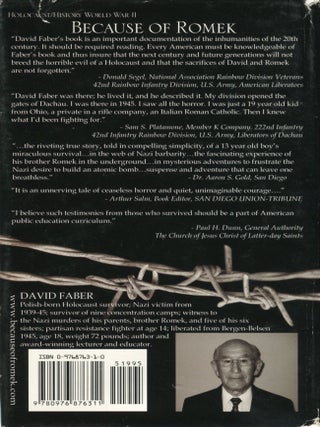 Because of Romek; a Holocaust survivor's memoir