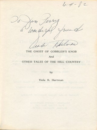 The Ghost of Cobbler's Knob; and other tales of the Hill Country