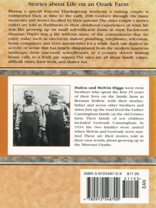 Tales from Beeman Hollow; stories about life on an Ozark farm