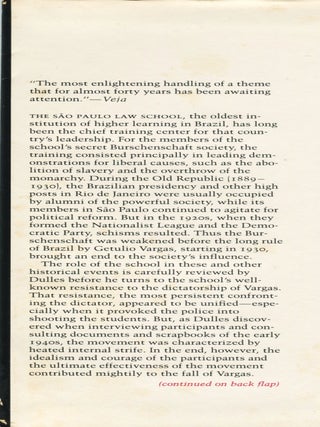 The Sao Paulo Law School and the Anti-Vargas Resistance (1938-1945)
