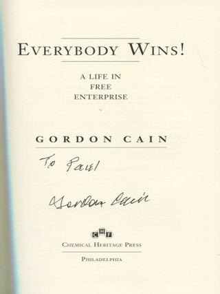 Everybody Wins!; a life in free enterprise