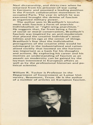The Fascist Ego; a political biography of Robert Brasillach