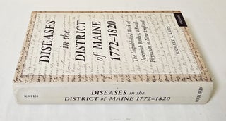 Diseases in the District of Maine 1772-1820; the unpublished work of Jeremiah Barker, a rural physician in New England