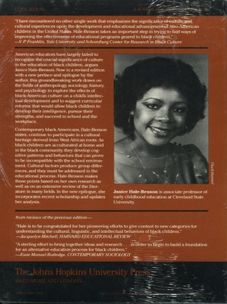 Black Children; their roots, culture, and learning style