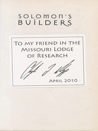 Solomon's Builders; Freemasons, founding fathers and the secrets of Washington D. C.
