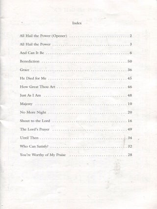 Heart of America Billy Graham Crusade; crusade choir songbook