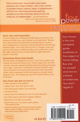 Flour Power; a guide to modern home grain milling