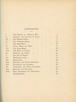 Starting a Printing-Office; being a hand-book for those about to establish themselves in the printing business and for those already established